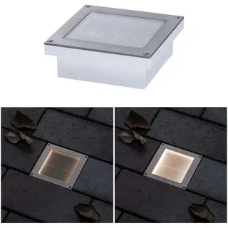 Paulmann Solarleuchte Edelstahl 4,2 cm IP67 inkl. Bewegungsmelder/ Dämmerungssensor weiß
