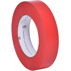 Camlab 1151379 Kennzeichnungsband, 2,5 cm breit, 55 m lang, rot