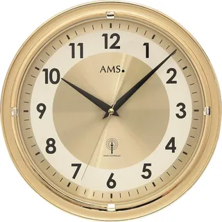 AMS Funk-Wanduhr, Funkwerk, D30x4cm, 5946 - Gelb