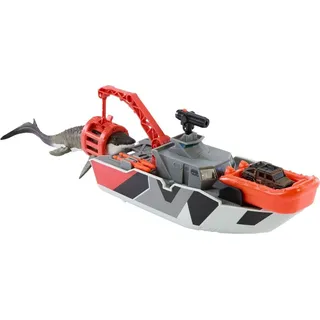 Jurassic World Spielzeugauto-Set 32 cm mit 33 cm Mosasaurus-Dinosaurier