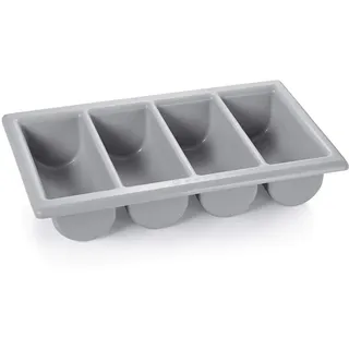 Was Besteckkasten grau 53 x 10 cm Kunststoff