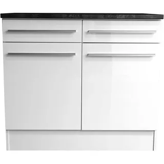 yourkitchen Unterschrank Jazz 100 x 90 x 60 cm Weiß