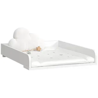 livinity® Wickelaufsatz Paolina Weiß 60 x 12.6 cm