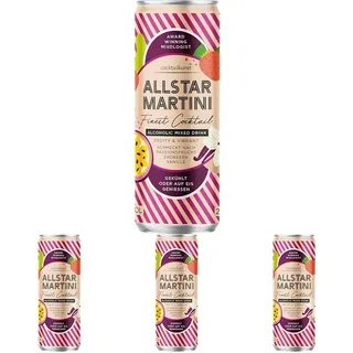 Cocktailkunst - ready to drink - Allstar Martini - Immer perfekt dosiert in der 250ml Slim Can (1 x 0,25L) (Packung mit 4)