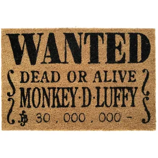 Grupo Erik One Piece Wanted Monkey D Luffy Fuß matte -