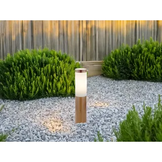 LDE Sockelleuchte für Wegbeleuchtung Außen Hauseingang Terrassenlampe, Höhe 45cm