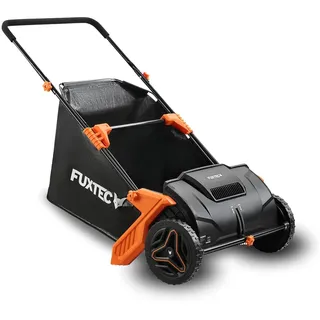 FUXTEC Laubsammler FX-LS52 – Arbeitsbreite von 530 mm, Arbeitstiefe von 0-40mm, ca. 100L Graßfangkorb und 6,5 Kg Nettogewicht