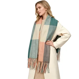 Miss Lulu Winter Schal Damen Geschenke für Frauen Karierter Kaschmir Quadratischer Damenschal Mama Freundin Teenager Mädchen Weihnachtsmanns Geheimes Geschenk für Frauen