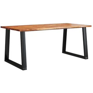 vidaXL Esstisch Baumkante 180x90x75 cm Massivholz Akazie - Braun