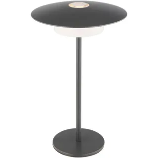 Globo Akku-Tischleuchte , Grau, Schwarz, Weiß , Metall, Kunststoff , rund , 30 cm , Ce , Farben fixierbar, Touch (on/off), Farbtemperaturwechsler , Lampen & Leuchten, Innenbeleuchtung, Tischlampen, Akku-Tischlampen