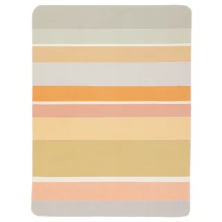Wohndecke BIEDERLACK "Stripe oasis", bunt, B:150cm L:200cm, Kaschmir, Wolle, Wohndecken, Wohndecke, Sommerdecke aus 100% Baumwolle