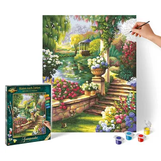 Schipper Malen nach Zahlen Gartenparadies 1 St. 40 x 50 cm Mehrfarbig