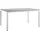Dining Tisch 140-220 x 80 x Weiß/Grau