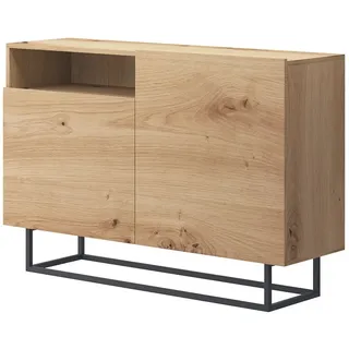 Feldmann-Wohnen Sideboard Kommode Anrichte 120x37x80cm Artisan Eiche 2-türig 101409916