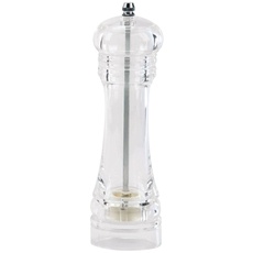Viscio Trading Plexiglass Salz-Pfeffer-Mühle, Kunststoff, Durchsichtig, 5x20x5 cm