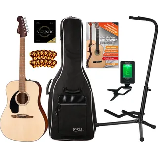 Fender California Standard Redondo Spruce Top Natural Linkshänder Starter Set