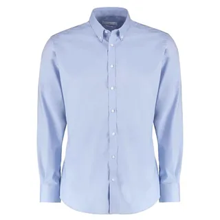 Kustom Kit - Hemd Stretch für Herren Langärmlig LT5099 (36cm) (Hellblau) - Hellblau