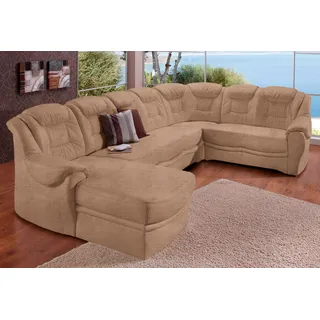 sit&more Wohnlandschaft »Bellevue U-Form« wahlweise mit Bettfunktion, braun,