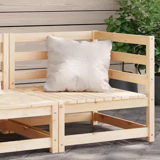 vidaXL Garten-Ecksofa Massivholz Kiefer - Braun