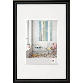 walther design Bilderrahmen schwarz 40 x 60 cm Trendstyle Kunststoffrahmen KP460B