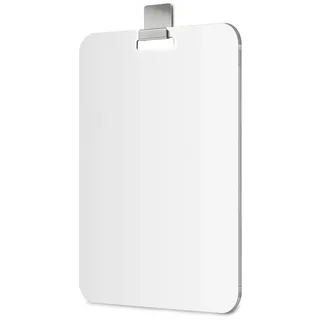 Mavoro 17.5 x 22.5 cm Rasier/Duschspiegel mit 3M Klebehaken | Überall-aufhängen Duschspiegel | Acryl – Unzerbrechlich | Weniger Beschlagen | Schlank Rahmenlos | Glaslose Sicherheit