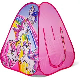 Ozbozz SV15483 Einhorn Stundenlanger Spielspaß in Ihrem Pop-Up-Zelt, Pink