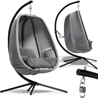 Hängesessel Alvie Grau 190x140x110cm