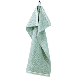 framsohn frottier Geschirrtuch »Modern Kitchen Raute, aus 100% Baumwolle, sehr saugfähig« Geschirrtücher im zeitlosen Rauten Design, Maße je Tuch ca. 50x70 cm, grün