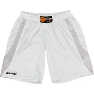 Spalding Jam Basketballshort Damen - Weiß / Silber - Weiß