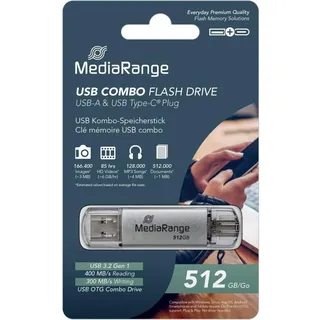MediaRange Mr940-1 USB Stick, Silber