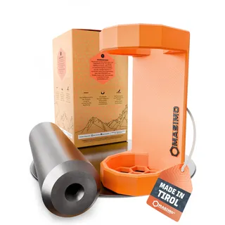 MASIMO Magnetischer Schalldämpfer Halter für Waffenschrank – Schalldämpferhalter zur sicheren Aufbewahrung und Trocknung – Orange, XXL Ø 75 mm