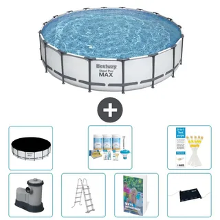 Bestway Steel Pro MAX Rund - 549x122 cm - 6-teilig S632 - Grau