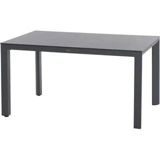 Siena Garden Gartentisch Silva Rechteckig HPL Titan 90 cm x 160 cm