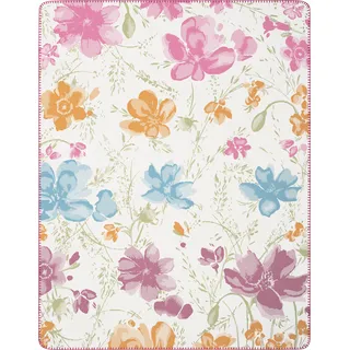 Villeroy & Boch Mariefleur Kuscheldecke 150 x 200 cm Pink/Mehrfarbig