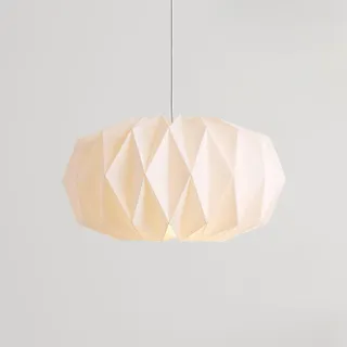 MeYuxg Papier Lampenschirm Origami Design, Lampenschirme Deko Papier Laterne Deckenlampen Shade, Nordische Kreativpapier Leuchten Schirm Weiß