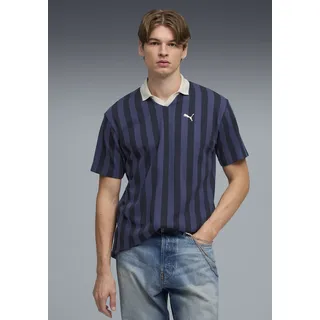 T-Shirt PUMA "CLASS RELAXED PINNACLE POLO", Herren, Gr. S, new navy, Netz, Obermaterial: 60% Baumwolle, 40% Polyester, unifarben, relaxed fit normal, Rundhals, Shirts T-Shirt, Kurzarm-Design, Rundhalsausschnitt, für aktive Erwachsene