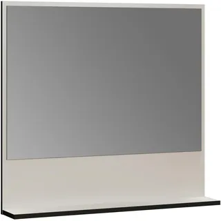 trendteam Wandspiegel mit 1 ablage - purebliss - Hellgrau - 80x74x14 cm - Badezimmerspiegel, Badspiegel