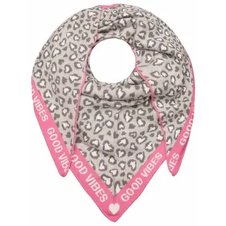 Zwillingsherz »Dreieckstuch BW "Leo & Good« Leo mit pinker Kante und guten Vibes,