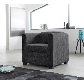 Home affaire Sessel »Bob Cocktailsessel, Clubsessel, Loungesessel« in verschiedenen modernen Farben und Qualitäten, grau