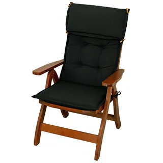 AMPO Auflage für Hochlehner 117x50 cm Gartenauflage Gartenpolster Kissen Gartenstuhl - Grau