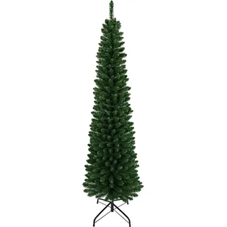 Künstlicher Weihnachtsbaum mit vielen Zweigen H 180 cm - Ø 51 cm - Künstlicher Weihnachtsbaum in schmaler Form - Künstlicher Tannenbaum - Christbaum - Grün
