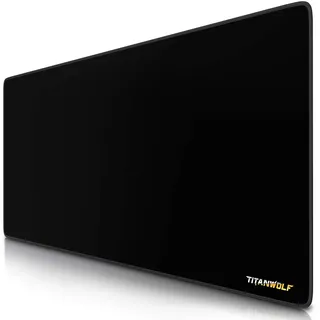 CSL TITANWOLF - XXL Gaming Mauspad 900x400mm Titanwolf - XXL Mousepad groß Motiv - Tischunterlage Extra Large Size - verbessert Präzision und Geschwindigkeit - für Roccat Razer Logitech Maus und Tastatur