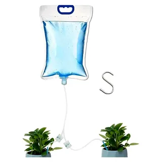 Bewässerungsbeutel 5,2L | Tropfbewässerungssystem für Innenräume - Transparent und automatisch für Garten, Bäume, Innenbereich, Blumenbeet, Urlaub, Balkon, Gewächshaus, Hochbeet