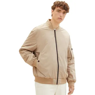 TOM TAILOR Denim Herren 1037382 College Bomberjacke mit wasserabweisender Funktion, 12628-paving Stone, M