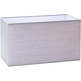 ORION LIGHTSTYLE Lampenschirm Stoff, (32 x 16 x 18 cm), für Fassung E27 eckig, Ersatzschirm für Stehlampe, Tischlampe, rechteckig, Grau