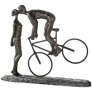 Casablanca by Gilde Dekofigur Skulptur Kiss Me Poly Bronze (36 x 9 x 30 cm