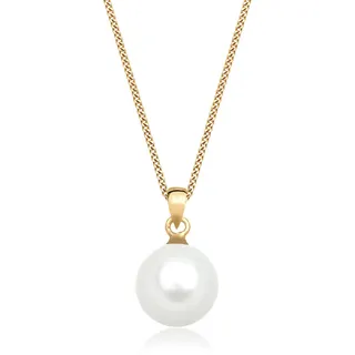 Elli Halskette Muschelkernperle 585 Gelbgold