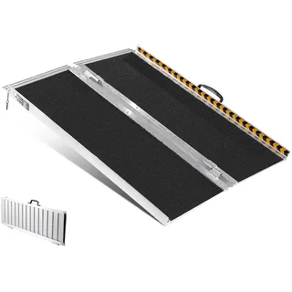 Vevor Rollstuhlrampe Aluminium 91,44 cm schwarz