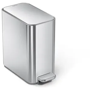 Simplehuman 5L schlanker Pedaleimer, gebürsteter Edelstahl