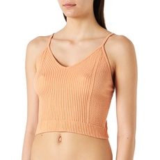 Schiesser Damen Spaghettitop Unterhemd 1098 Pyjamaoberteil, Orange I, M